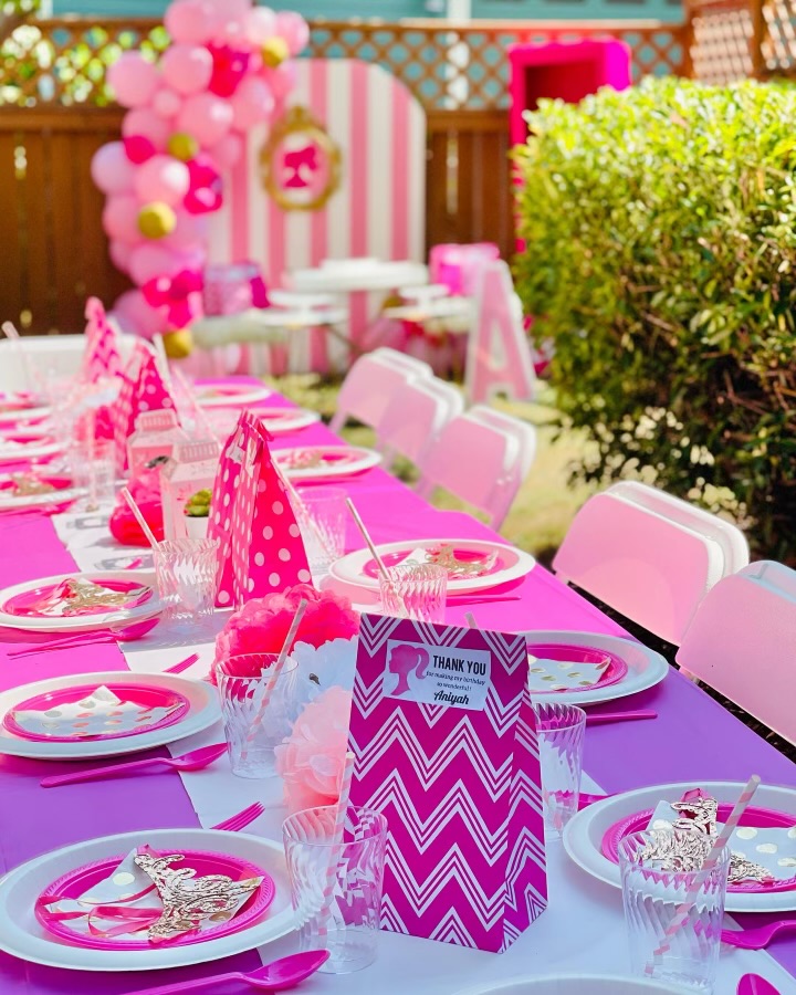 Barbie tablescape