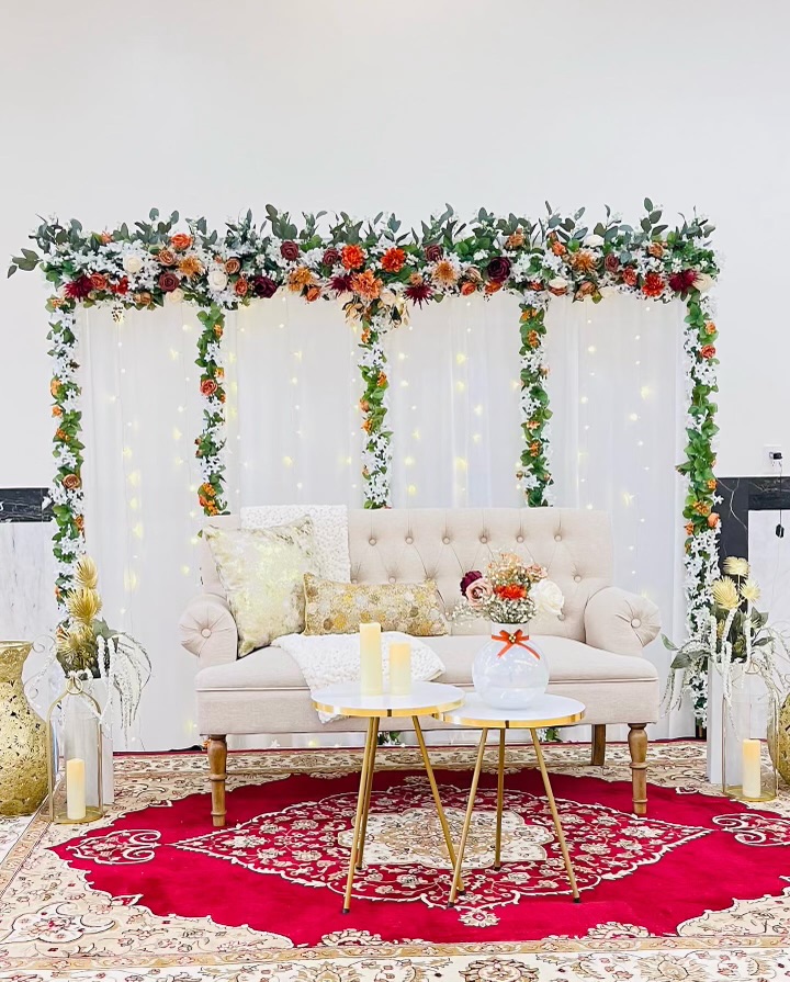 Luxury wedding stage decor